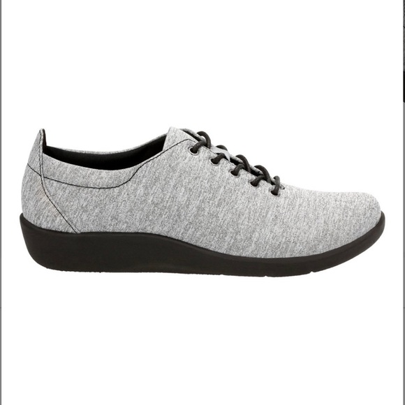Clarks Gray Heathered Sillian Tino Sneaker - Picture 9 of 10